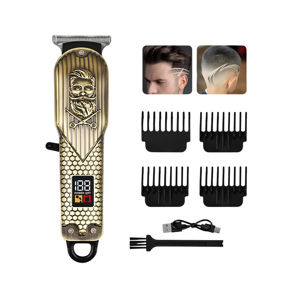 Patillera Profesional Corte Cabello Dorado- Barbería en Casa