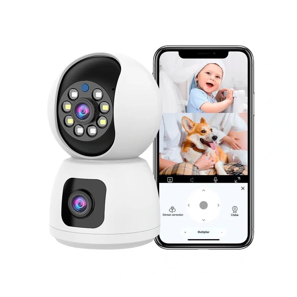 Cámara IP Doble Lente – Seguridad 360°